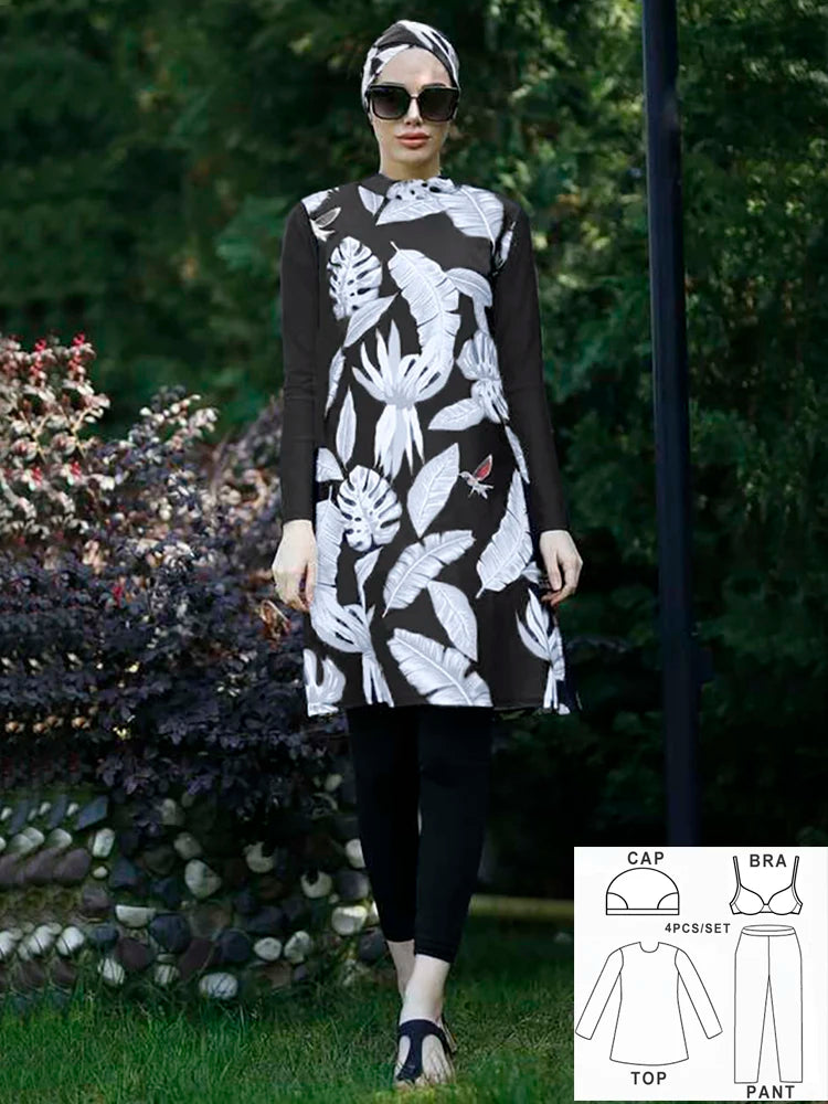 Fattouma Floral Modest Burkini