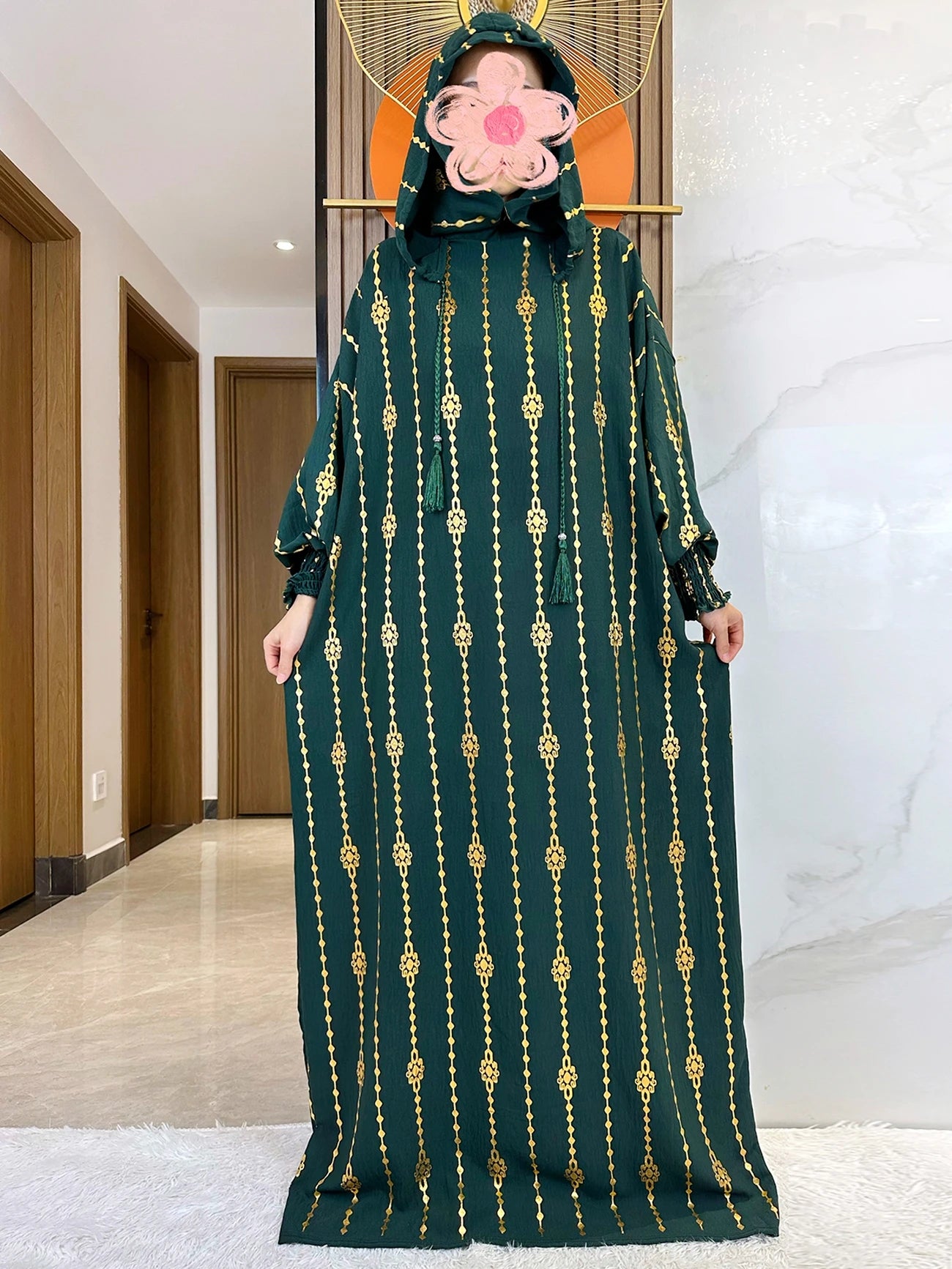 Hijra Muslim Two-Hat Abaya