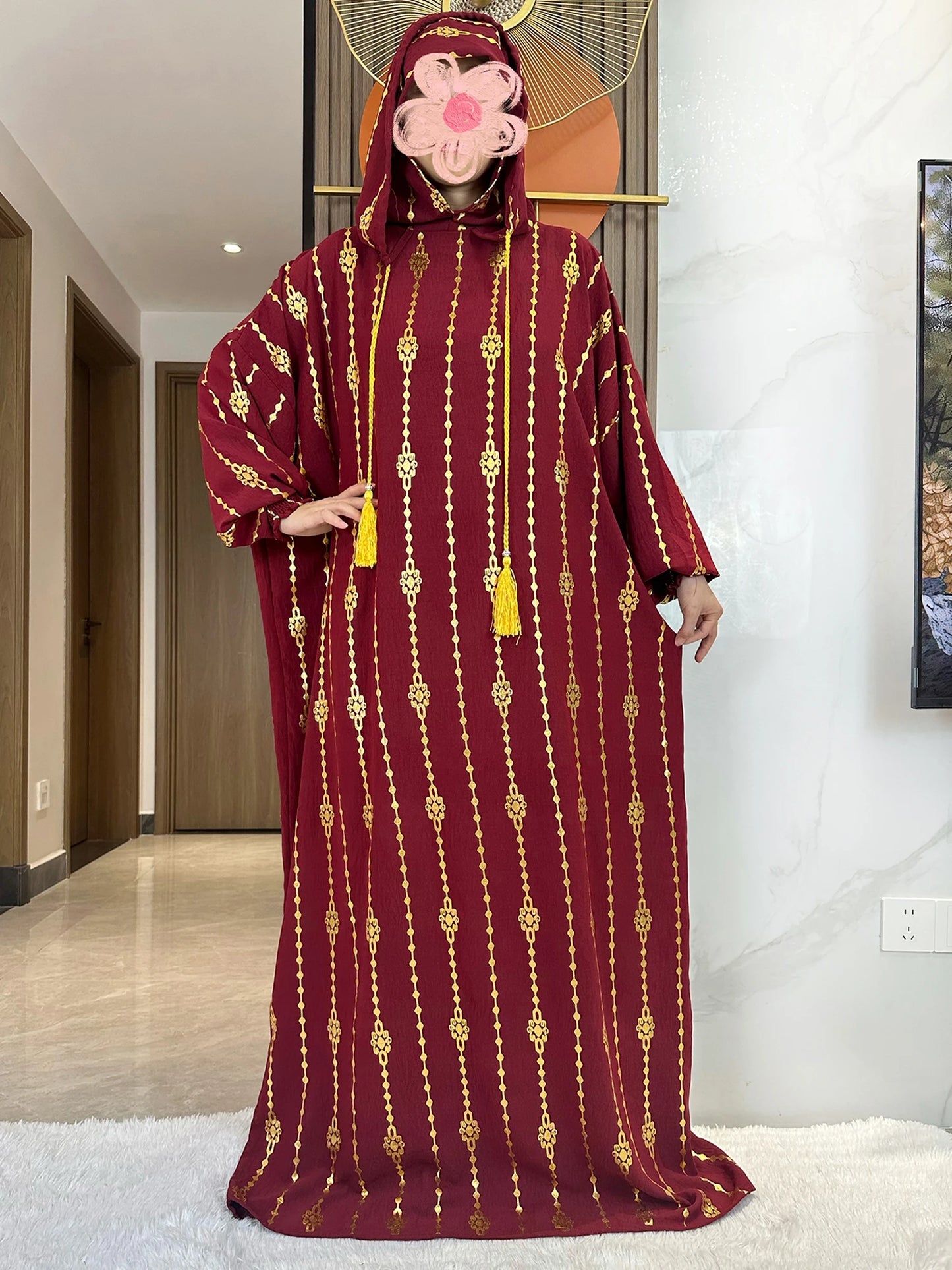 Hijra Muslim Two-Hat Abaya
