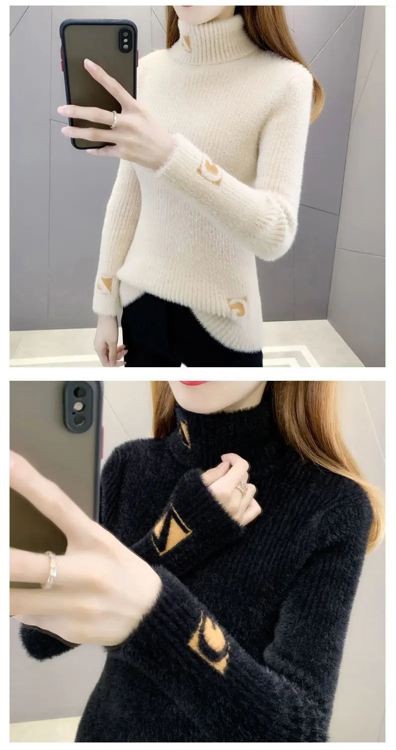 Merihan High Collar Pullover Sweater