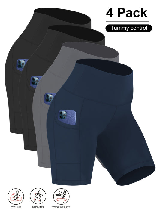 Spyridosa 4pcs Yoga Shorts