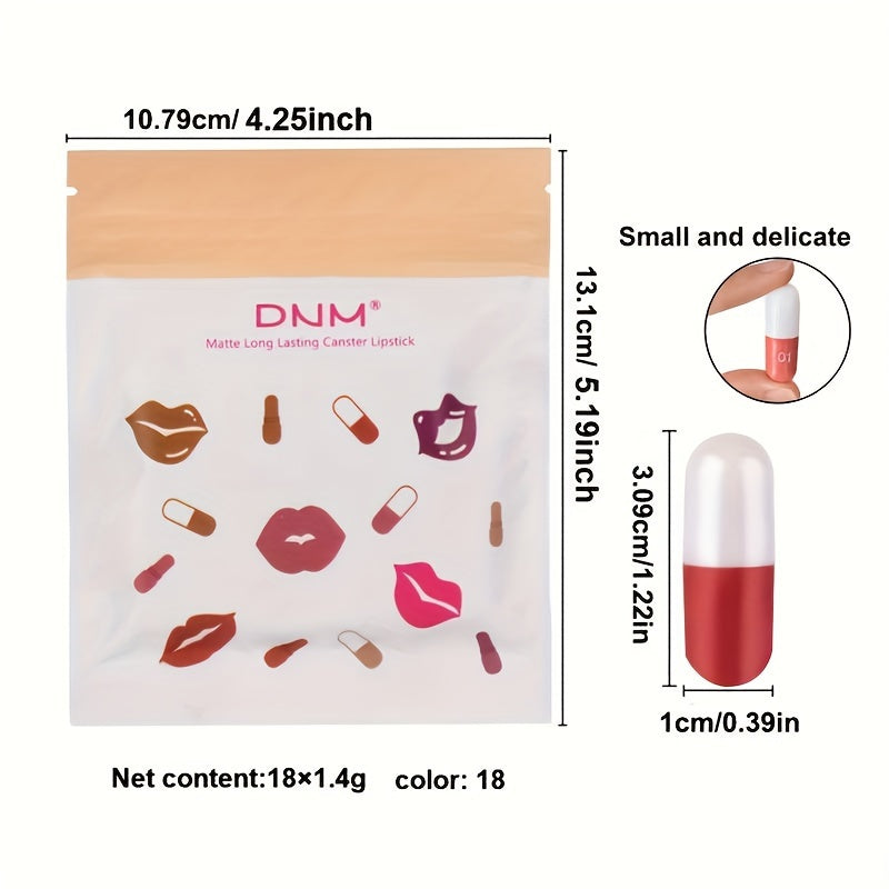 Long-Lasting Velvet Matte Capsule Lipstick Set