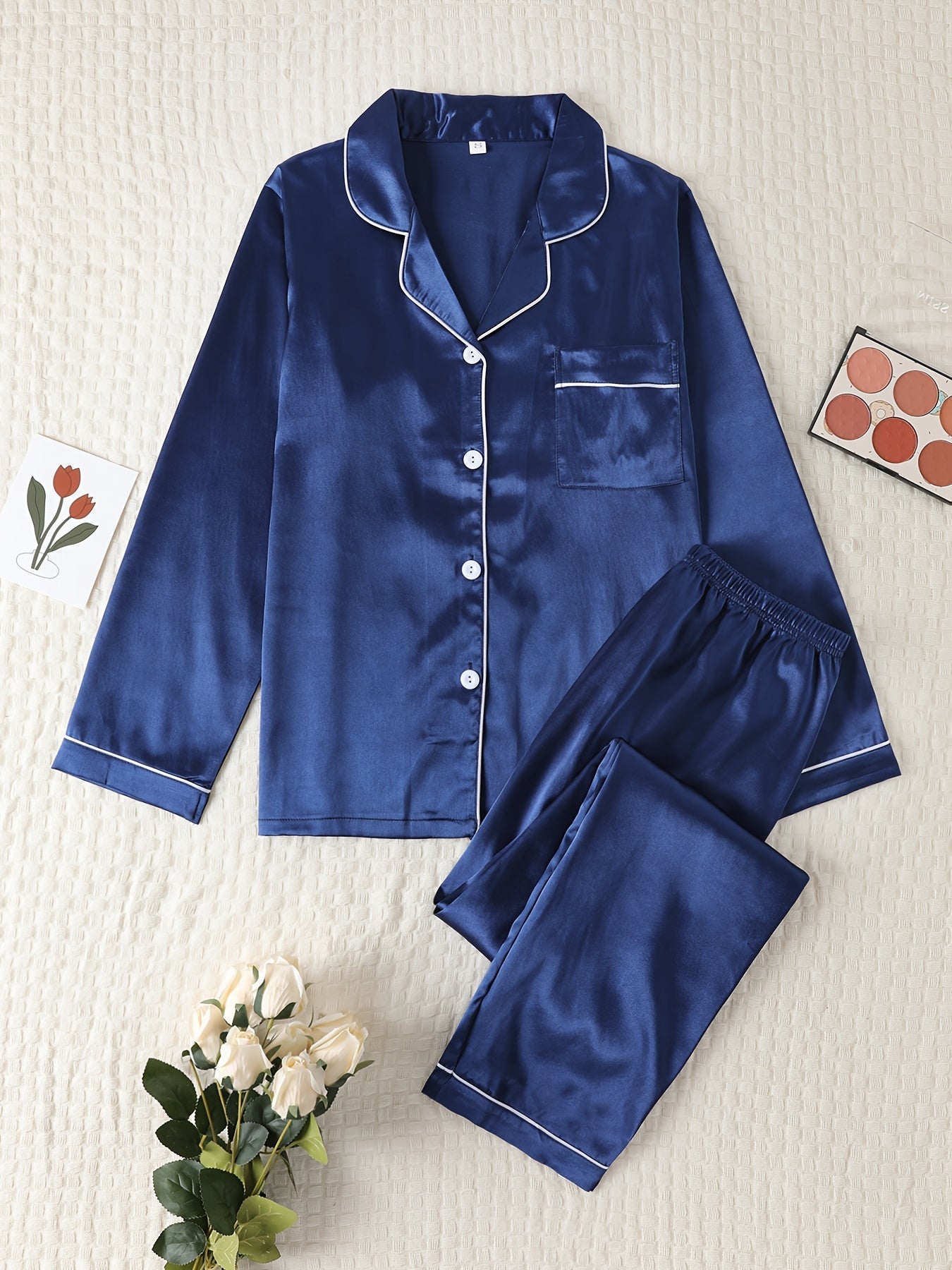 Honorine satin pajama set