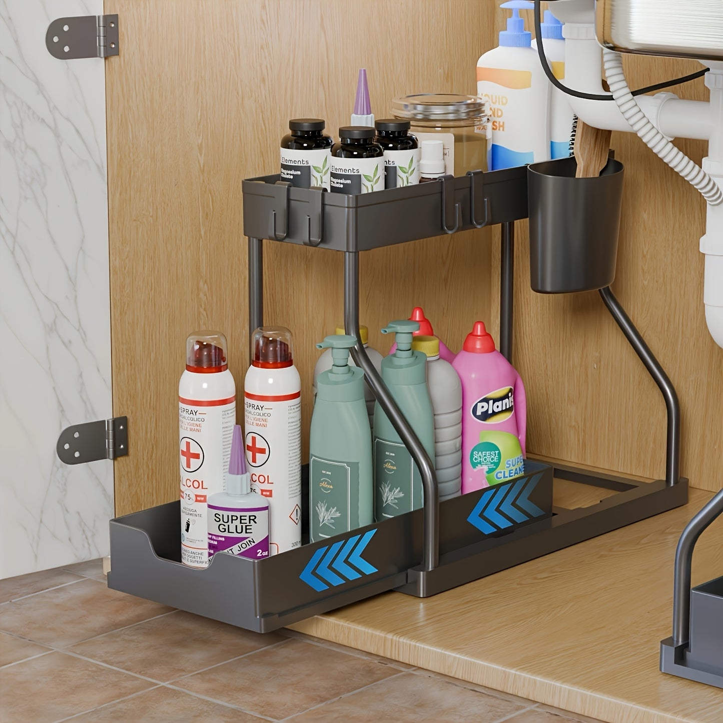 2-Tier Pull-Out Storage Organizer