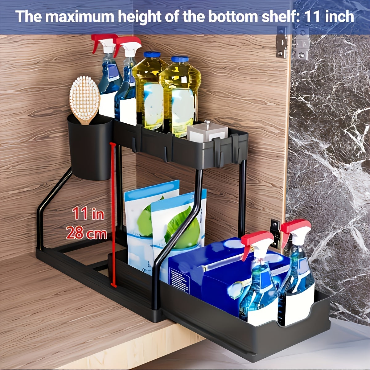 2-Tier Pull-Out Storage Organizer