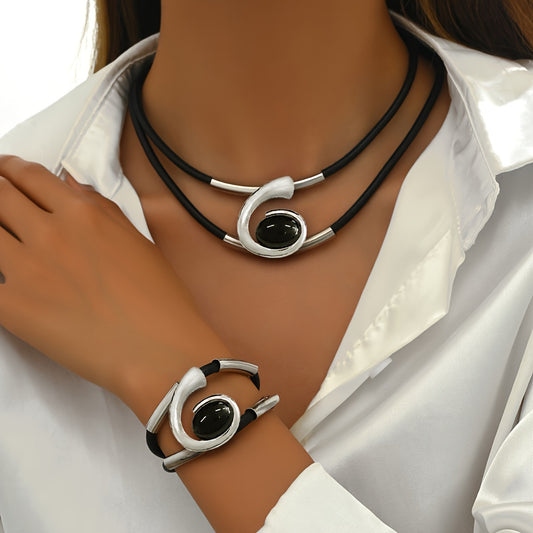 Jomana2 necklace and bracelet set
