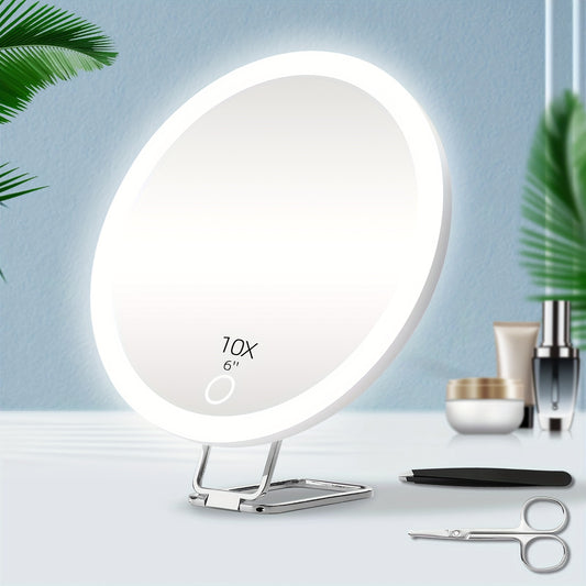 LED Lighted  Miror Make up with 10X Magnification