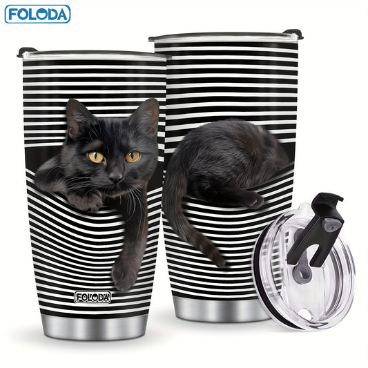 Playful Black Cat Coffee Mug